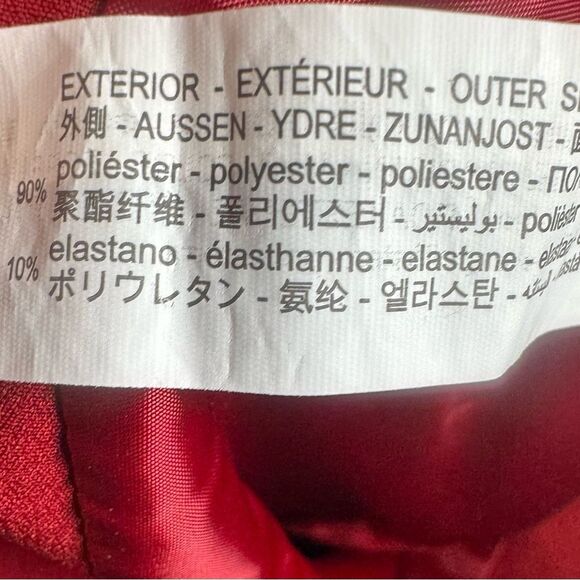 Zara red high waisted bow trim skirt skort size XS - Picture 8 of 9